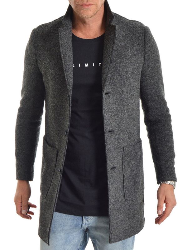 Malone 2.0 Coat Dark Grey Melange