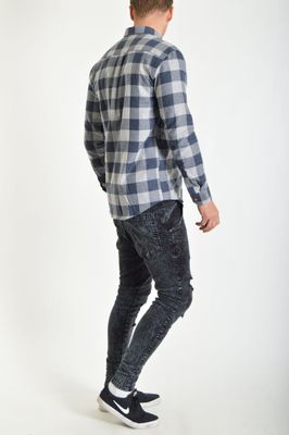 Johan Flannel Check Light Grey