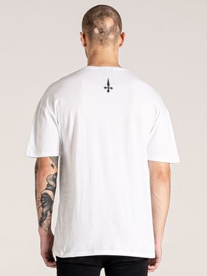 Fight Bear Mask Tee White