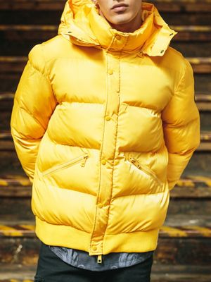 Convent Puffa Jacket Yellow