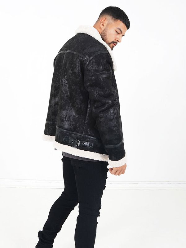 Teddy Shearling Black/Beige