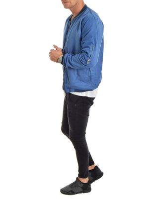 DiD Suede Bomber Blue