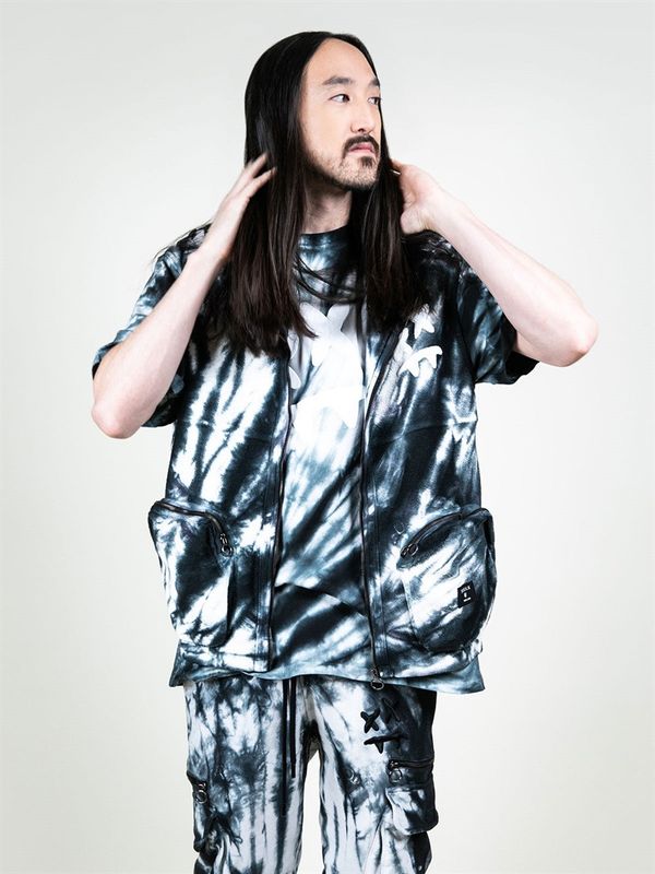 SA Utility Vest Black/White Tie Dye