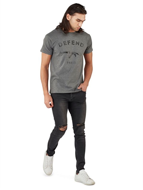 Paris Tee Heather Grey