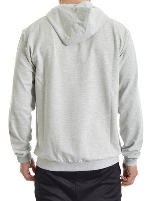 Michael Hooded Zip Sweat Grey