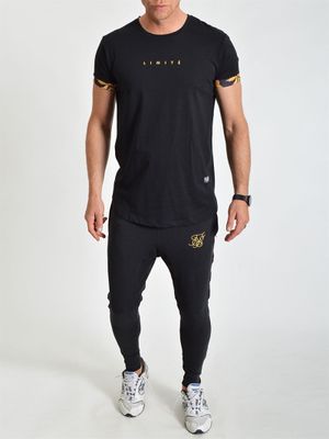 Gold Sleeves Tee Black