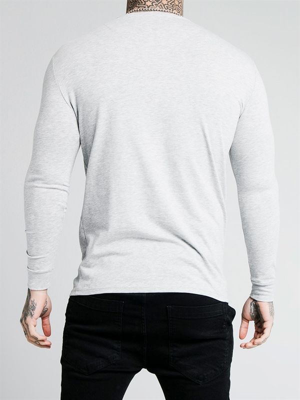 Core L/S Straight Hem Gym Tee Grey