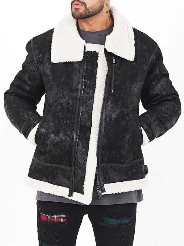 Teddy Shearling Black/Beige