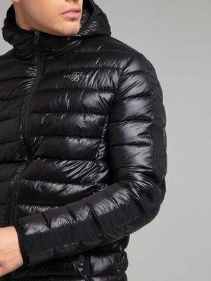 Light Weight Bubble Jacket Black
