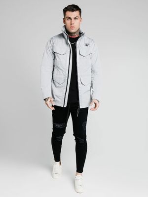 Lightweight Zip Jacket Ice Grey