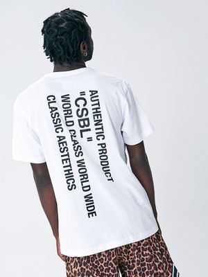 Quote Semi Box Tee White