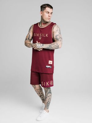 Signature Basketball Vest  Burgundy/Gold