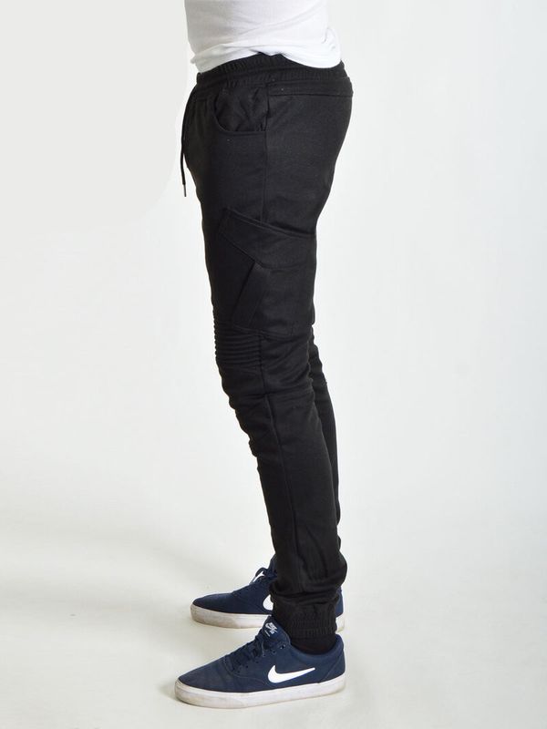 Biker Cargo Jogger Black
