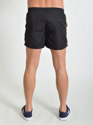 Nylon Tape Swim Shorts Black