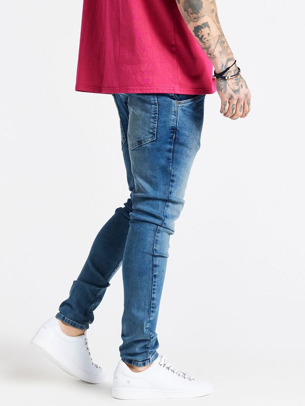Slim Fit Jeans Washed Light Blue