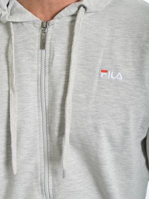 Michael Hooded Zip Sweat Grey