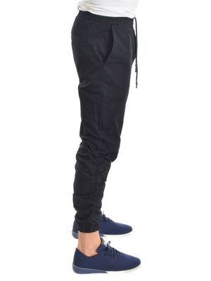 Nine Zero Stacked Jogger Black
