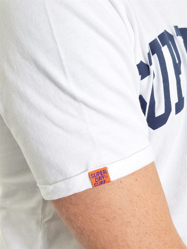 Varsity Long Line Tee Optic White