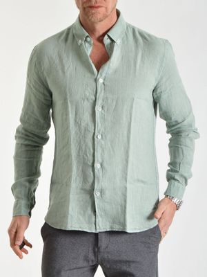 Linston Linen Shirt Nil Green