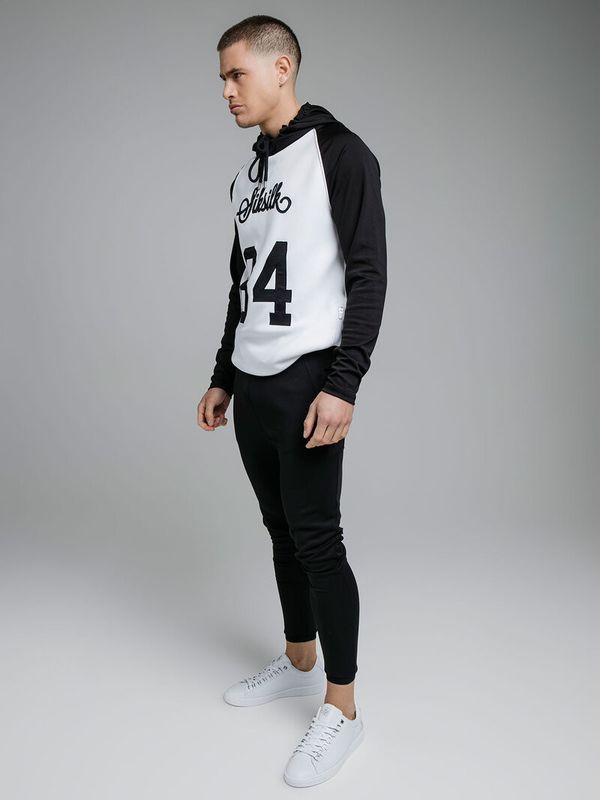 Retro Sports Hoodie Black/White