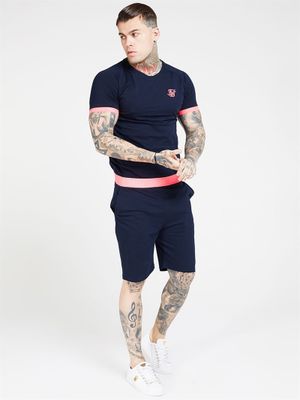 Neon Tech Shorts Navy/Pink