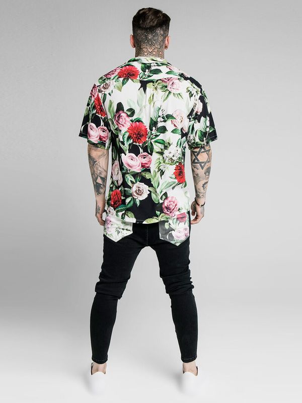 Floral Pixel Resort Shirt