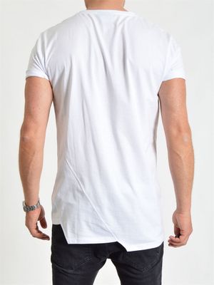 Asymmetric Tee White