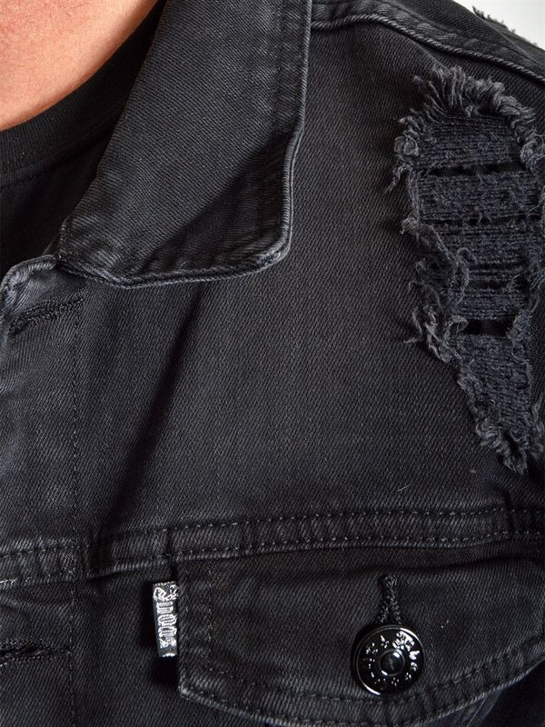 Distress Jacket Dark Grey