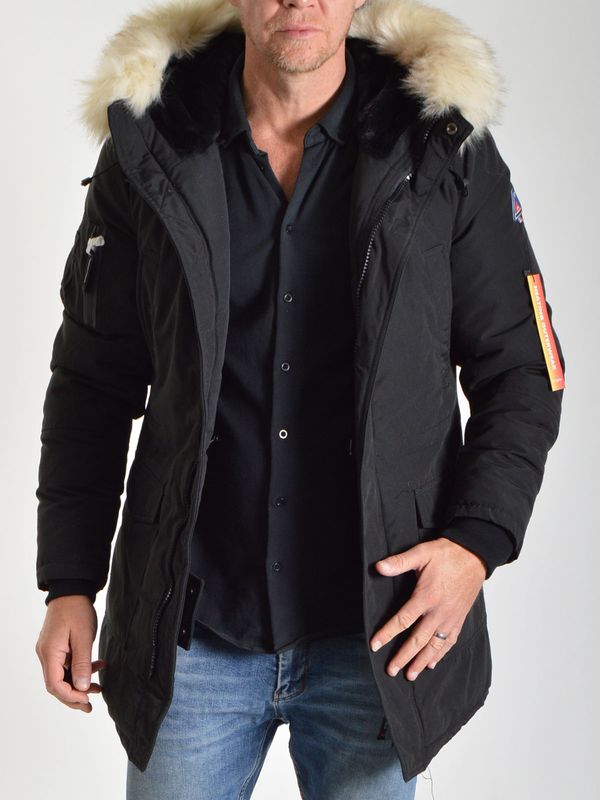 Ancholi Heat Parka Blk/White