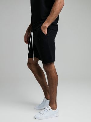 Relaxed Crew Shorts Black