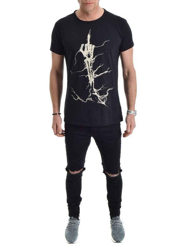 Skull Hand Tee Black
