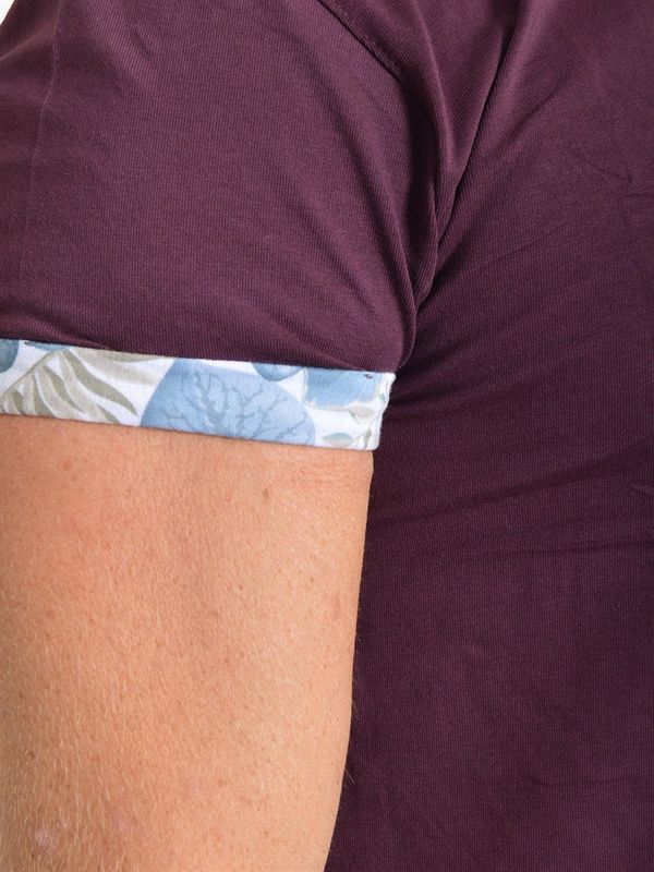 Borneo Sleeves Tee Aubergine