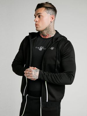 Legacy Zip Hoodie Black/Fluro