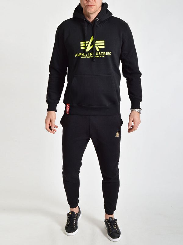 Basic Hoody Neon Print B/Y