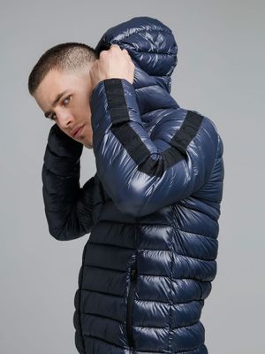 Light Weight Bubble Jacket Navy