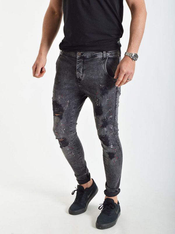 Riot Low Rise Denim Washed Black