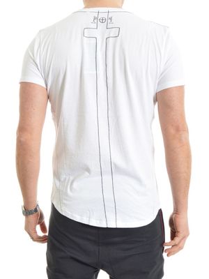 Praying Skeleton Tee White