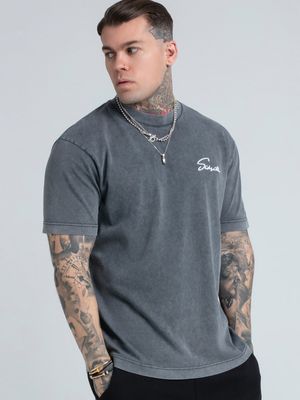 Acid Wash Script Tee