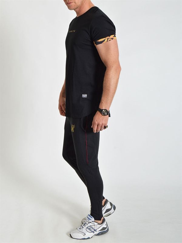 Gold Sleeves Tee Black