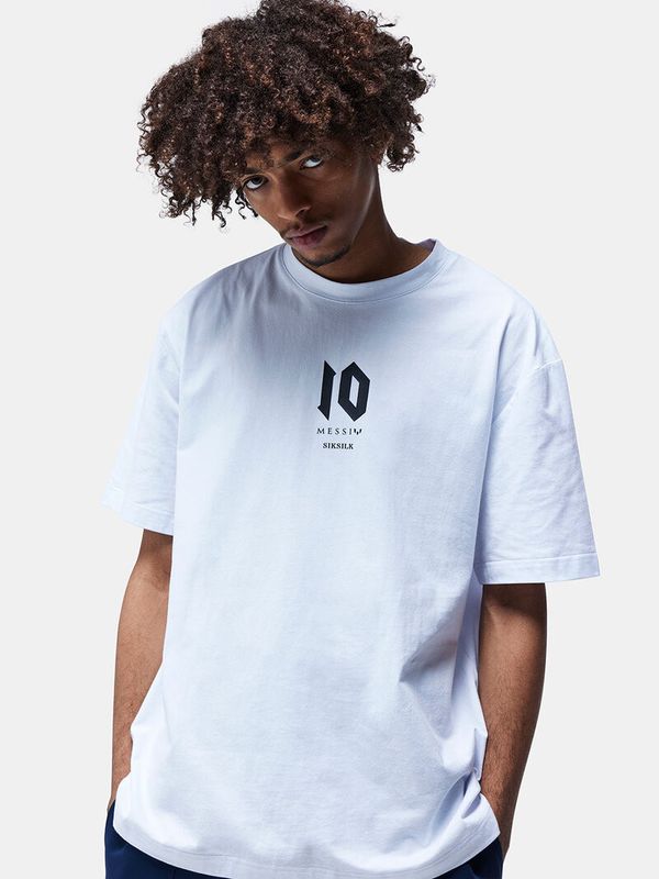 Messi x Oversized Logo Tee White
