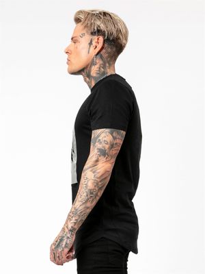 Thriller Curve Hem Tee Black