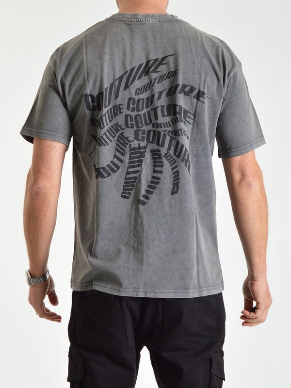 Distorted Logo Tee Acid Wash