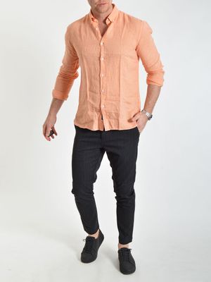 Linston Linen Shirt Orange
