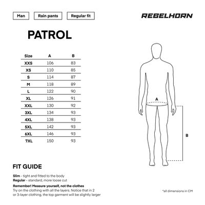 Rebelhorn Textil Mc-Byxor Patrol Svart