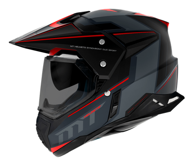 MT Helmets Enduro Mc-Hjälm Synchrony Patrol Matt Röd