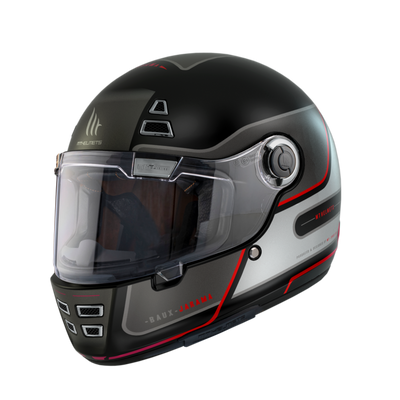 MT Helmets Integral Mc-Hjälm Jarama BAUX E15 Röd Matt