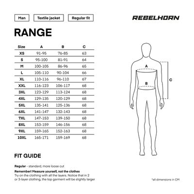 Rebelhorn Textil Mc-Jacka Range Svart