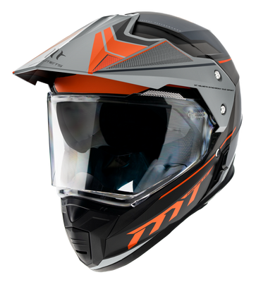 MT Helmets Enduro Mc-Hjälm Synchrony Patrol Matt Orange