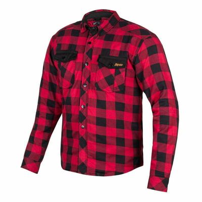 Broger Kevlar Mc-Skjorta Alaska Röd /Svart