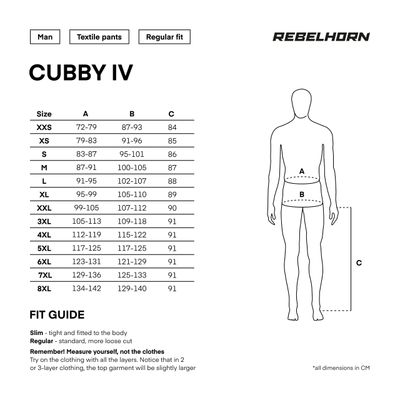 Rebelhorn Textil Mc-Byxor Cubby IV Svart /Grå /Flu